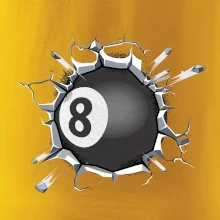 Biliardová guľa v triku