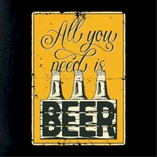 All you need is beer