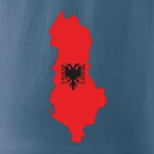 Albánsko mapa a znak