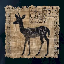 Egyptské hieroglyfy srnka