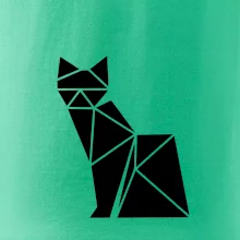 Origami mačka z boku