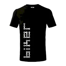 Biker nápis na výšku reťaz