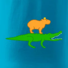 Kapybara na krokodílovi Kapybara na krokodílovi