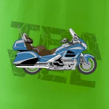 Cestovná motorka Amerika modrá