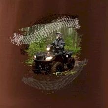 ATV štvorkolka v lese