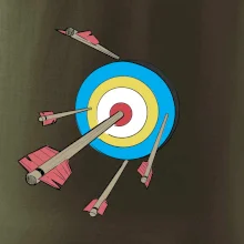 Šípy vo farebnom terči