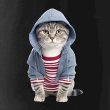 Mačka v pruhovanom triku