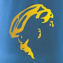 Hlava cyklista zlatá Hlava cyklista zlatá