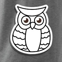 Sova kreslená na prsníku Sova kreslená na prsníku