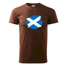 Škótska vlajka kreslená štetcom