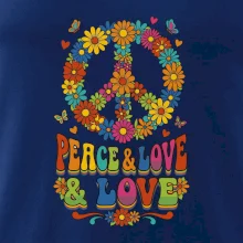 Peace and love - na výšku s květy