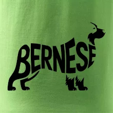 Bernese Mountain Dog nápis v tele