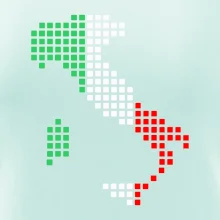 Taliansko obrys vlajka