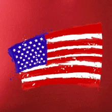 Americká vlajka ohnutá Americká vlajka ohnutá