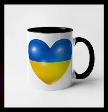 Ukrajina srdce vlajka Ukrajina srdce vlajka