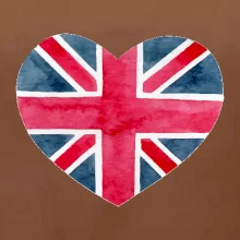 Britské srdce maľované