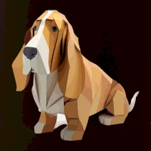 Baset zlepený z papiera