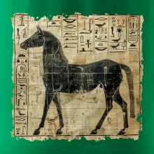 Egyptské hieroglyfy kôň