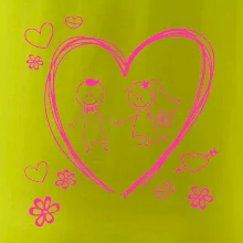 Svadba - kreslené srdce Svadba - kreslené srdce