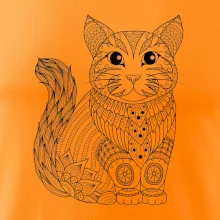 Mačka sediaca mandala