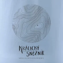 Králický Sněžník - vrstevnice v kruhu