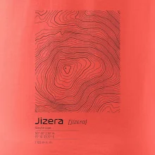 Jizera - vrstevnice v obdĺžniku