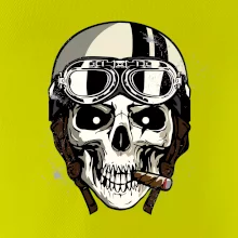 Motorkárska helma a cigara