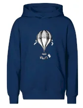 Teplovzdušný balón kreslený