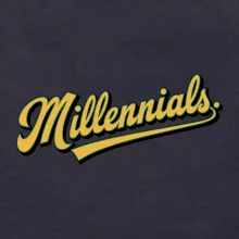 Generace Y - Millennials žlutý nápis