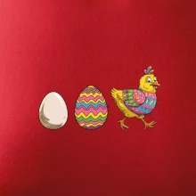 Evolúcia vajíčka - veľká noc - sliepka