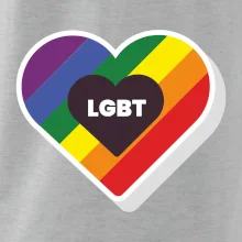 LGBT srdce dúhové