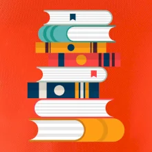 Knihy flat design Knihy flat design