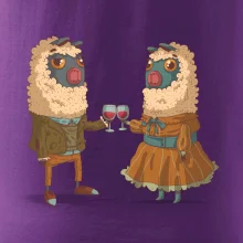 Alpaky s vínom pár