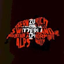 Mapy - názvy miest - Švajčiarsko