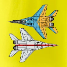 Mig 29 Fulcrum zo spoda a zo shora