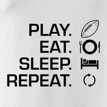 Play Eat Sleep Repeat americký fotbal Play Eat Sleep Repeat americký fotbal