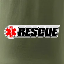 Záchranár rescue kríž červený