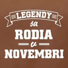 Legendy sa rodia v novembri