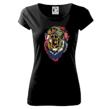 Hlava leva kreslená jednoduchá