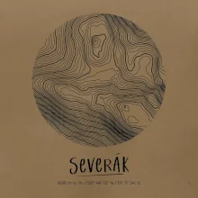 Severák - vrstevnice v kruhu