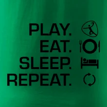 Play Eat Sleep Repeat hádzaná Play Eat Sleep Repeat hádzaná