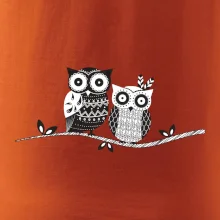 Dve sovy abstraktné