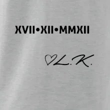 Dátum výročia a iniciály