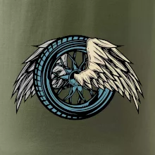 Moto koleso s krídlami