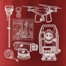 Geodet teodolit dron