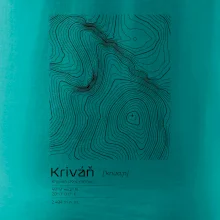 Kriváň - vrstevnice v obdĺžniku