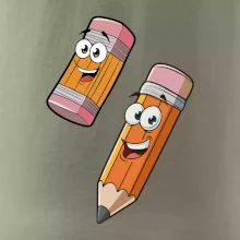 Parové tričko - Ceruzka a guma