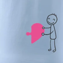 Párové tričká puzzle postavička