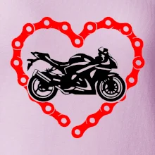 Moto srdce reťaz - cestná