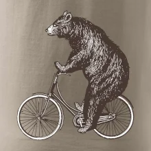 Medveď na bicykli